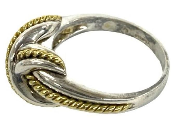 Autre Marque Anello Vintage Signature Tiffany & Co. Argento D'oro - vista 4
