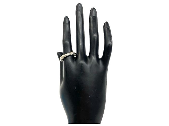 Autre Marque Anello Tiffany Vintage Bamboo Band Argento - vista 2