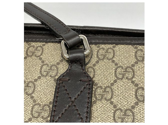 Gucci GG Supreme Tote Bag Braun Beige - Ansicht 13