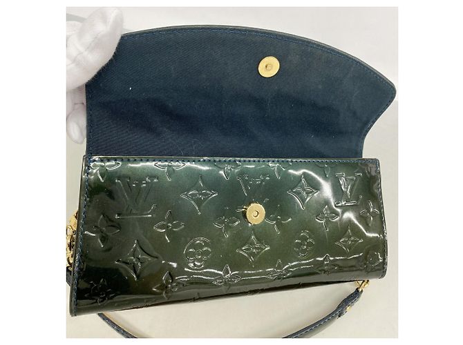 Bolsa Louis Vuitton Vernis Sunset Boulevard em Blue Nuit Azul - vista 13