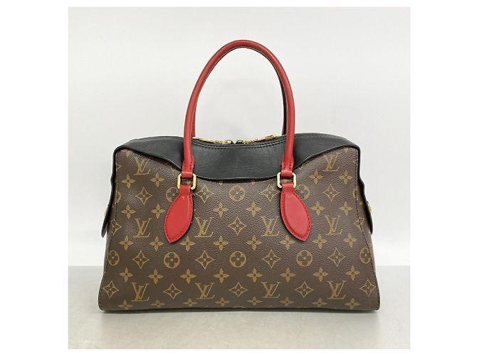 Louis Vuitton Monogram Tuileries Tote Handtasche Braun Schwarz - Ansicht 14