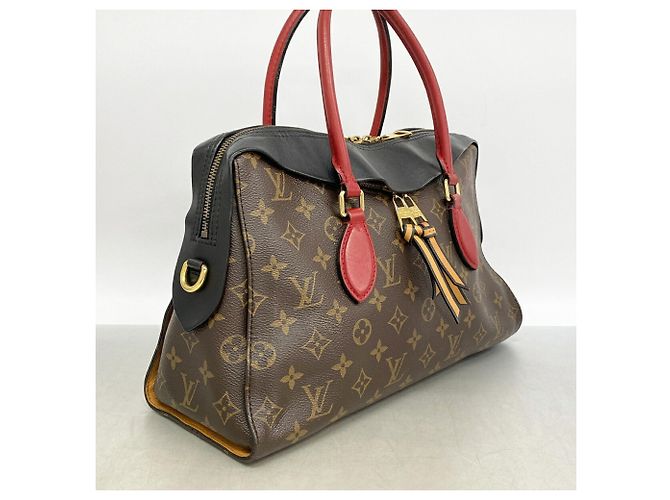 Louis Vuitton Monogram Tuileries Tote Handtasche Braun Schwarz - Ansicht 2