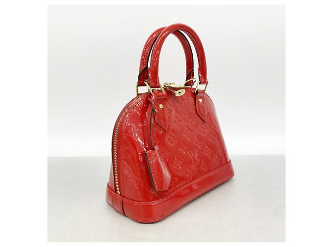 Louis Vuitton Alma BB Vernis Handtasche Fuschia - Ansicht 2