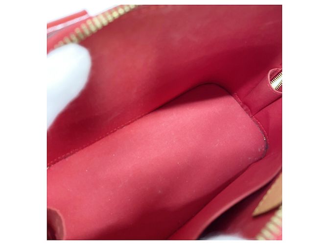 Louis Vuitton Alma BB Vernis Handtasche Fuschia - Ansicht 4