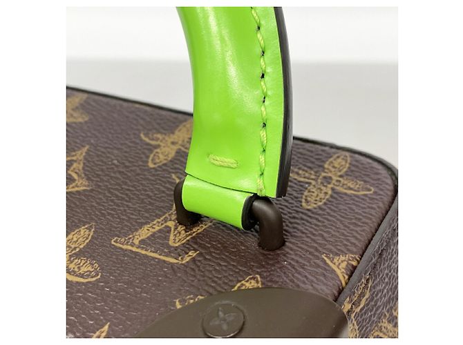 Louis Vuitton Monogram Vertical Box Trunk Handtasche Braun - Ansicht 12