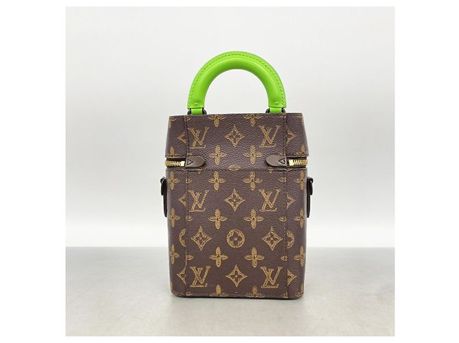 Louis Vuitton Monogram Vertical Box Trunk Handtasche Braun - Ansicht 13