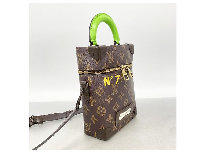 Louis Vuitton Monogram Vertical Box Trunk Handtasche Braun - Ansicht 2