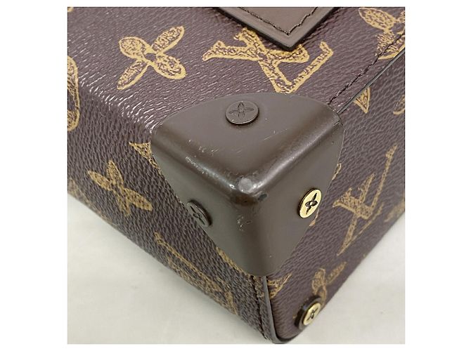 Louis Vuitton Monogram Vertical Box Trunk Handtasche Braun - Ansicht 6