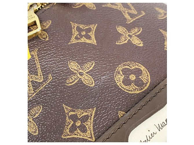 Louis Vuitton Monogram Vertical Box Trunk Handtasche Braun - Ansicht 9