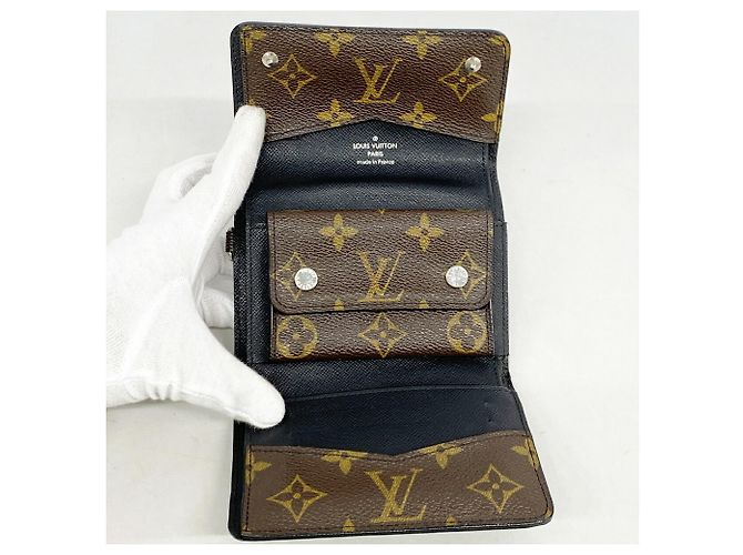 Cartera Louis Vuitton marrón tri-fold Castaño - vista 3