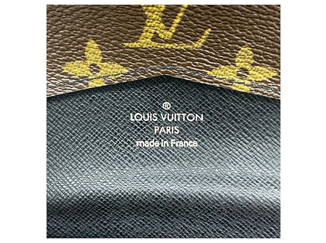 Cartera Louis Vuitton marrón tri-fold Castaño - vista 4