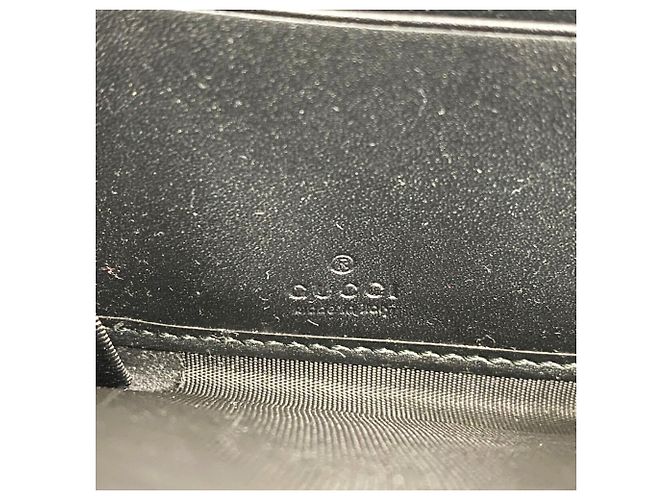 Portafoglio lungo Gucci in pelle nera Nero - vista 4