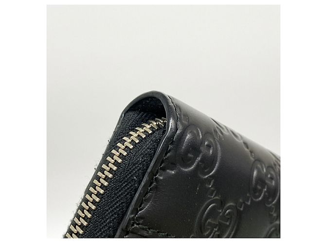 Portafoglio lungo Gucci in pelle nera Nero - vista 8