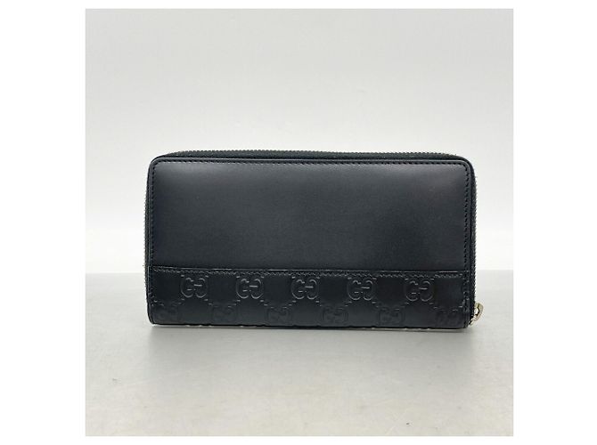 Portafoglio lungo Gucci in pelle nera Nero - vista 9