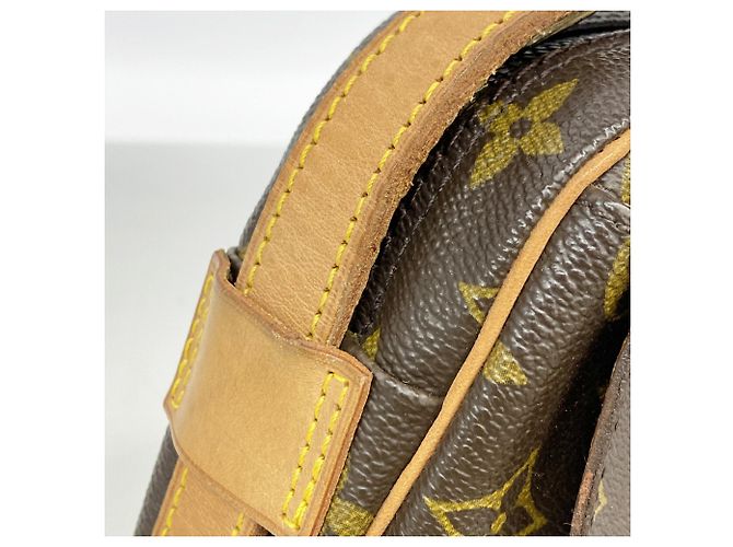 Borsa a tracolla Louis Vuitton Monogram Jeune Fille GM Marrone - vista 11