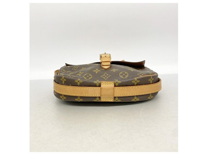 Borsa a tracolla Louis Vuitton Monogram Jeune Fille GM Marrone - vista 3