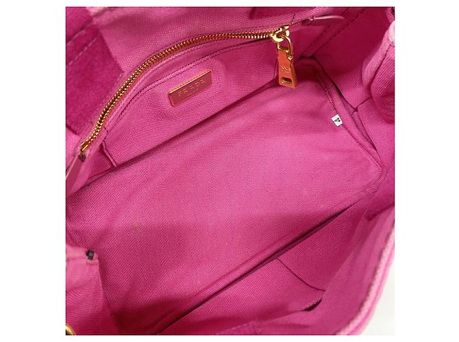 Prada Canapa Canvas Tote Bag in Pink - Ansicht 4