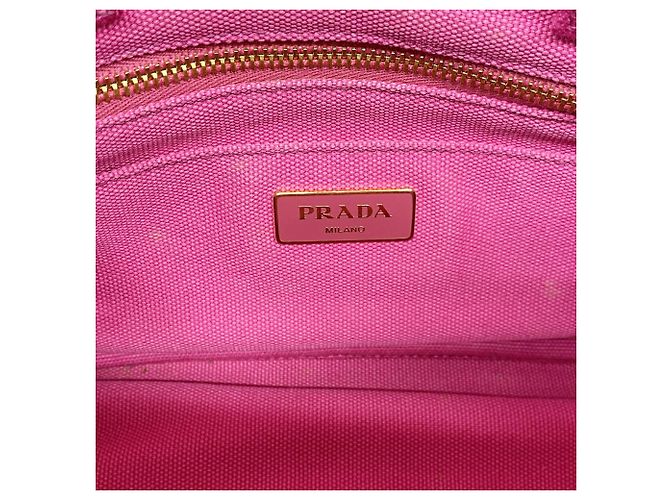 Prada Canapa Canvas Tote Bag in Pink - Ansicht 5