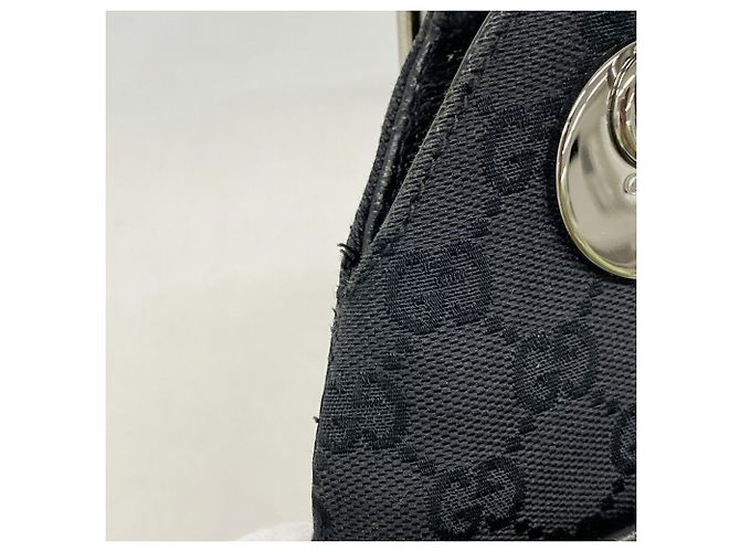 Borsa Gucci GG Canvas nera Nero - vista 7