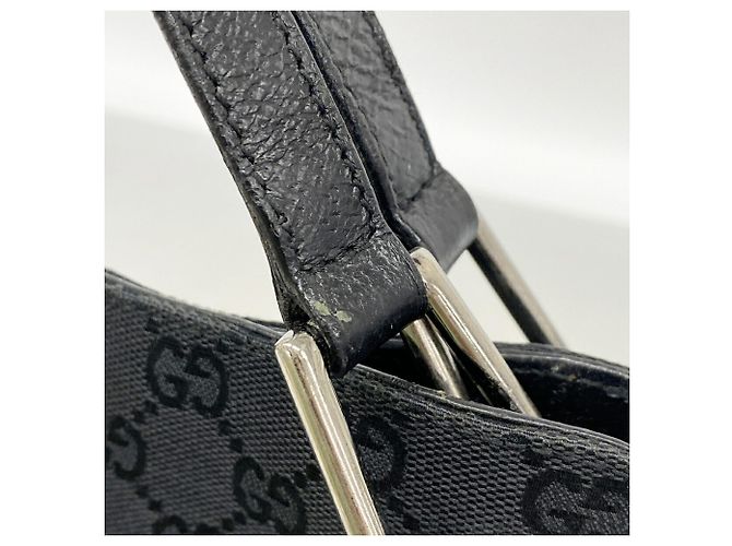 Borsa Gucci GG Canvas nera Nero - vista 8