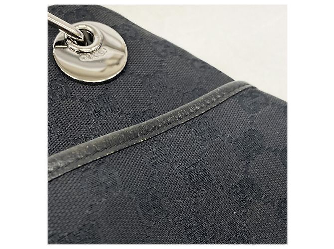 Borsa Gucci GG Canvas nera Nero - vista 9