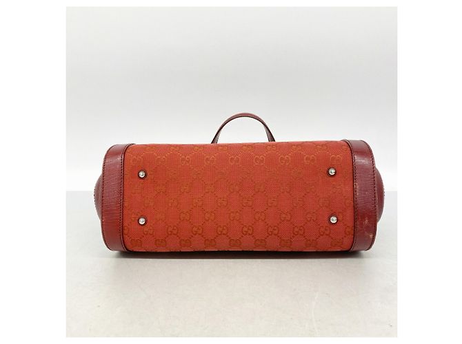 Bolso Gucci GG Canvas Bamboo Roja - vista 3