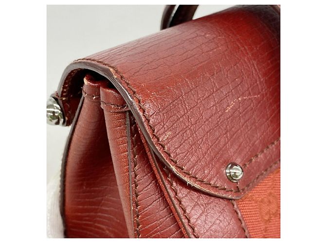 Bolso Gucci GG Canvas Bamboo Roja - vista 6