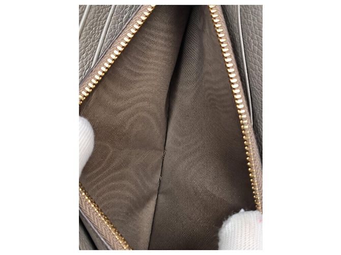 Prada grained leather zipped wallet grey - view 13