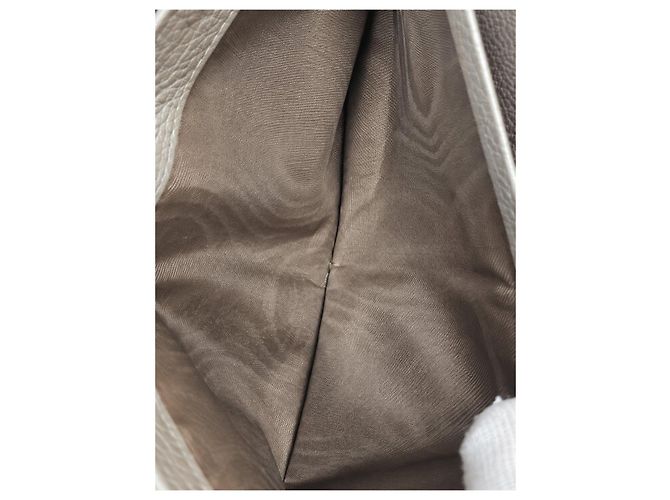Prada grained leather zipped wallet grey - view 9