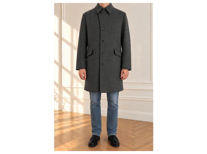 Paul Smith grey wool coat - view 2