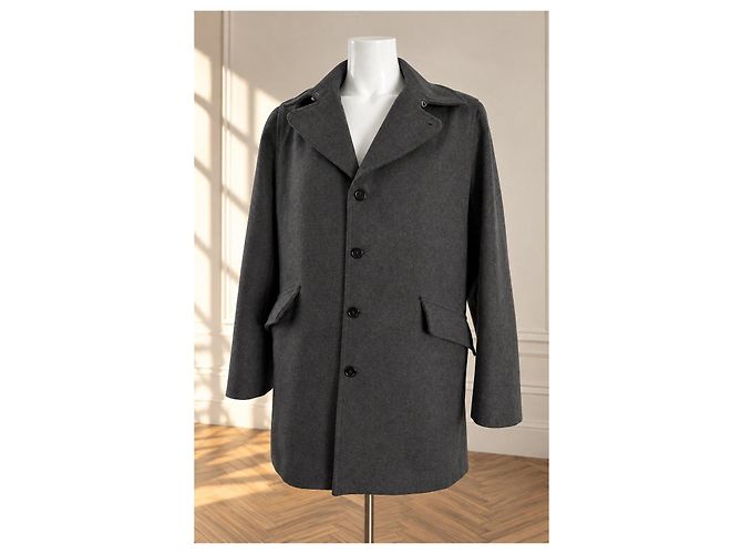 Paul Smith grey wool coat - view 5