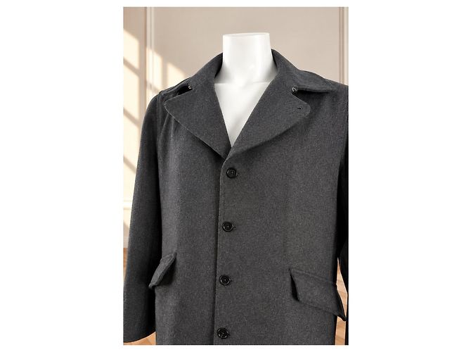 Paul Smith grey wool coat - view 7