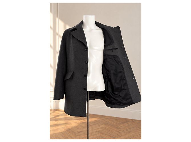 Paul Smith grey wool coat - view 9