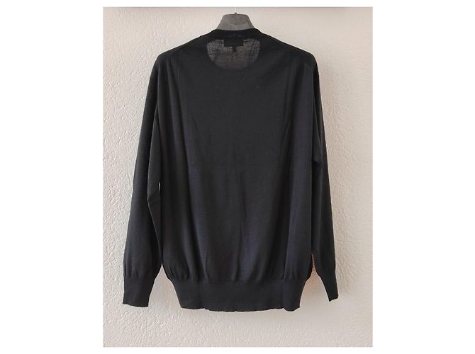 Gianfranco Ferré Kaschmir-Seiden Rundhals-Pullover - Schwarz - Ansicht 4
