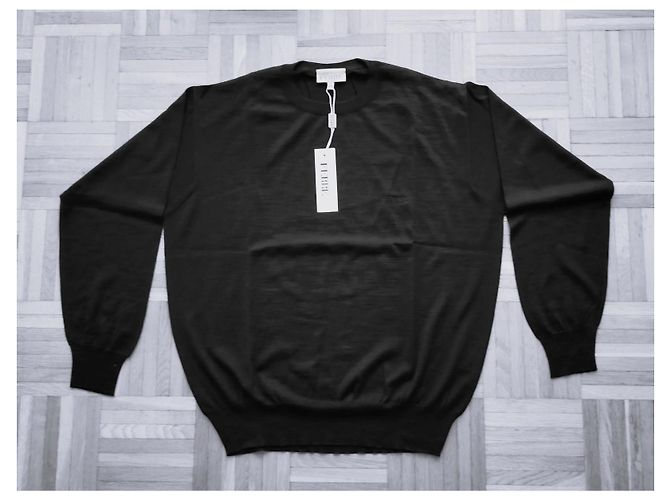 Gianfranco Ferré Kaschmir-Seiden Rundhals-Pullover - Schwarz - Ansicht 6
