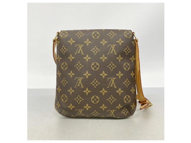 Borsa a tracolla Louis Vuitton Monogram Musette Salsa Marrone - vista 10