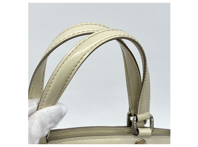 Louis Vuitton Epi Leather MM Handtasche Aus weiß - Ansicht 11