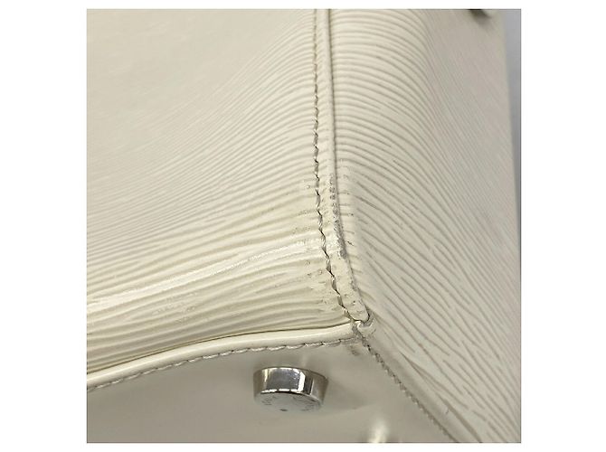 Louis Vuitton Epi Leather MM Handtasche Aus weiß - Ansicht 6