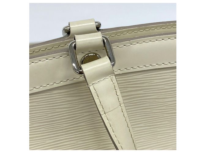 Louis Vuitton Epi Leather MM Handtasche Aus weiß - Ansicht 9