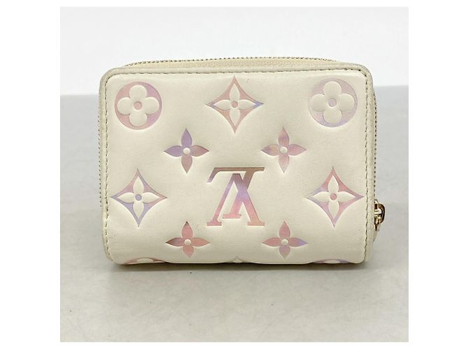 Cartera Louis Vuitton Monogram Embossed Beige - vista 7