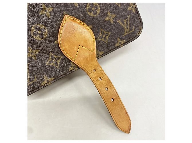 Bolsa de Ombro Louis Vuitton Monogram Cartouchiere MM Marrom - vista 11