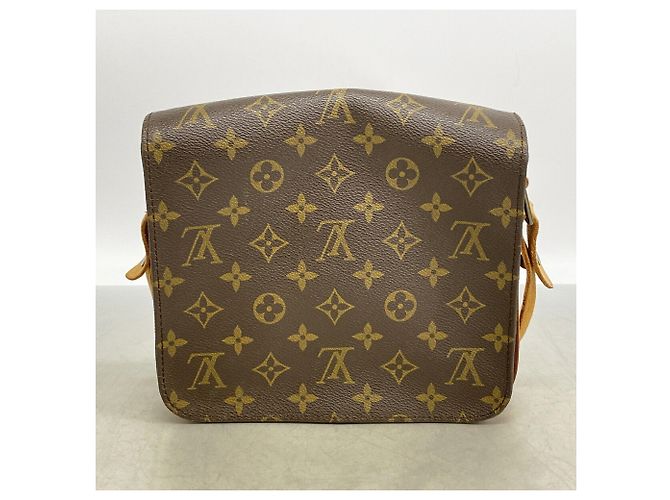 Bolsa de Ombro Louis Vuitton Monogram Cartouchiere MM Marrom - vista 12
