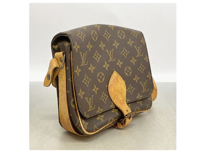 Bolsa de Ombro Louis Vuitton Monogram Cartouchiere MM Marrom - vista 2