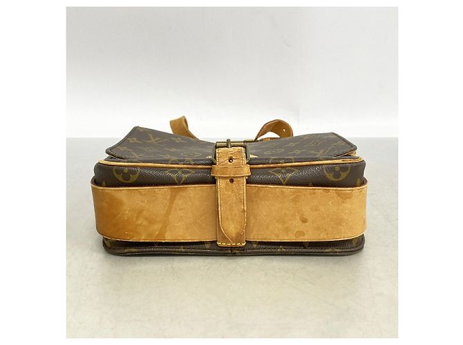 Bolsa de Ombro Louis Vuitton Monogram Cartouchiere MM Marrom - vista 3