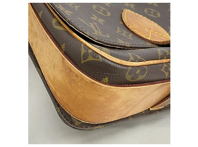 Bolsa de Ombro Louis Vuitton Monogram Cartouchiere MM Marrom - vista 9