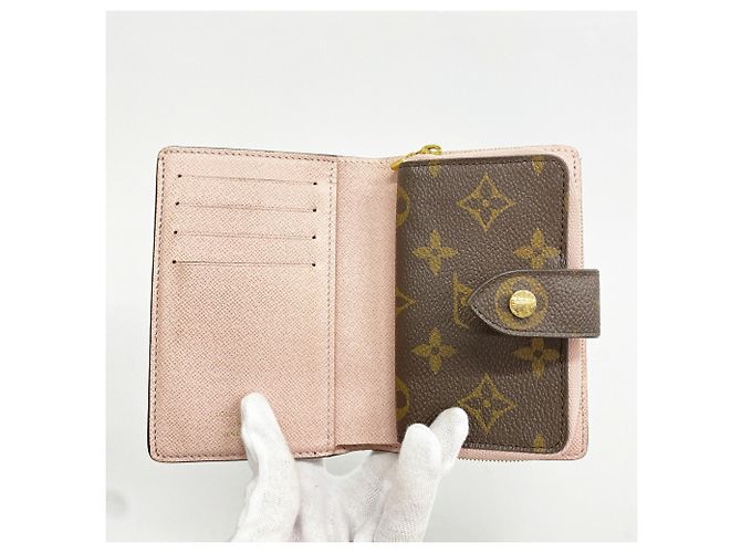 Louis Vuitton Monogram Portefeuille Juliette Wallet Marrom Rosa - vista 3