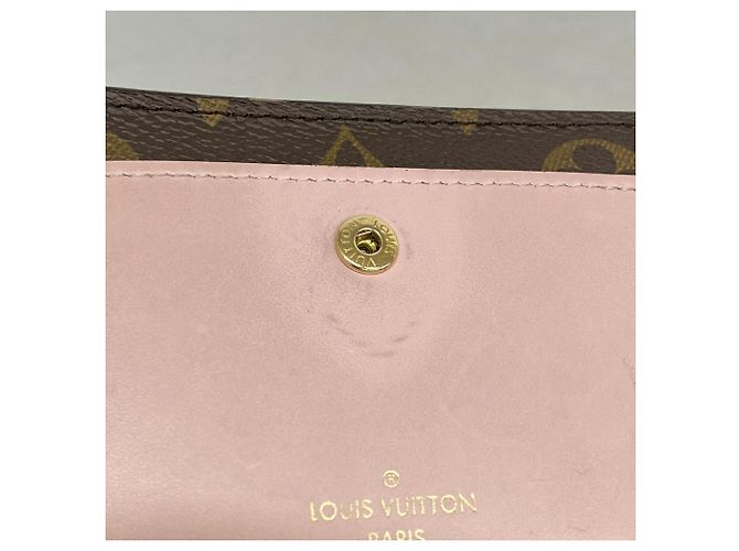 Louis Vuitton Monogram Portefeuille Juliette Wallet Marrom Rosa - vista 5