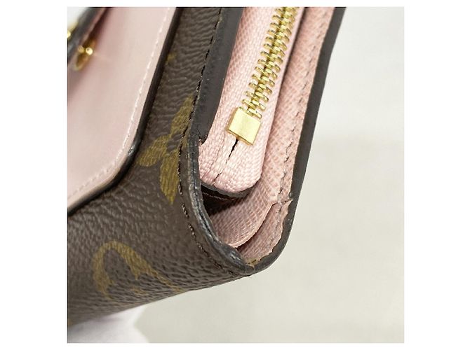 Louis Vuitton Monogram Portefeuille Juliette Wallet Marrom Rosa - vista 6