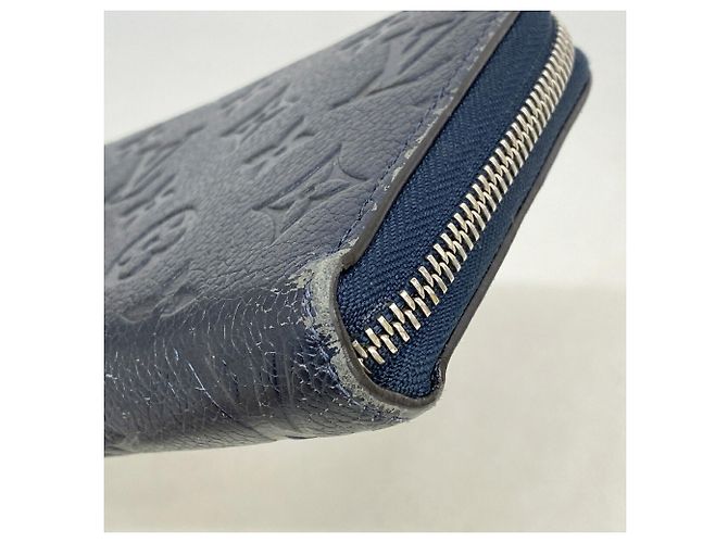 Portafoglio Zippy Louis Vuitton Monogram Empreinte Flower Stud Blu navy - vista 6