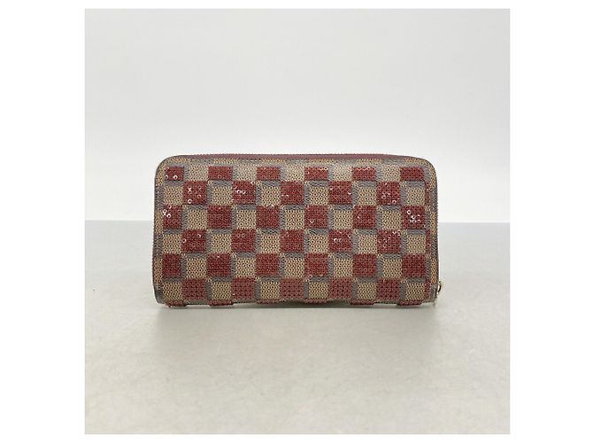 Louis Vuitton Damier Paillette Zippy Wallet Red - view 8
